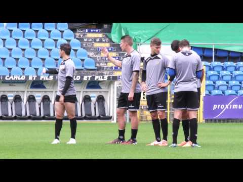 Felice Mazzu avant RCSC - SV.Zulte Waregem