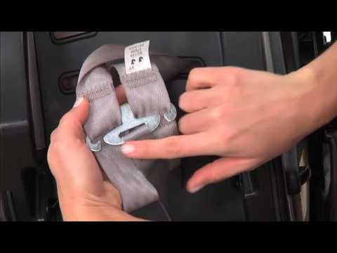 Part of a video titled Graco - How to Properly Position Harness - Infant Car Seats - YouTube