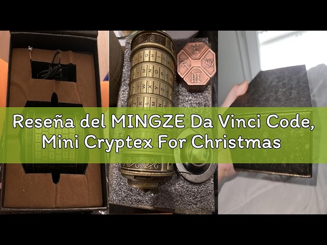 Vídeo relacionado con Tuparka 5 Piezas Da Vinci código Mini criptex San Valentín Interesante Creativo Regalos de cumpleaños románticos para Ella Color Rojo Bronce