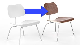 Rendering a Modern Interior Pt 1 - Eames Plywood Chair