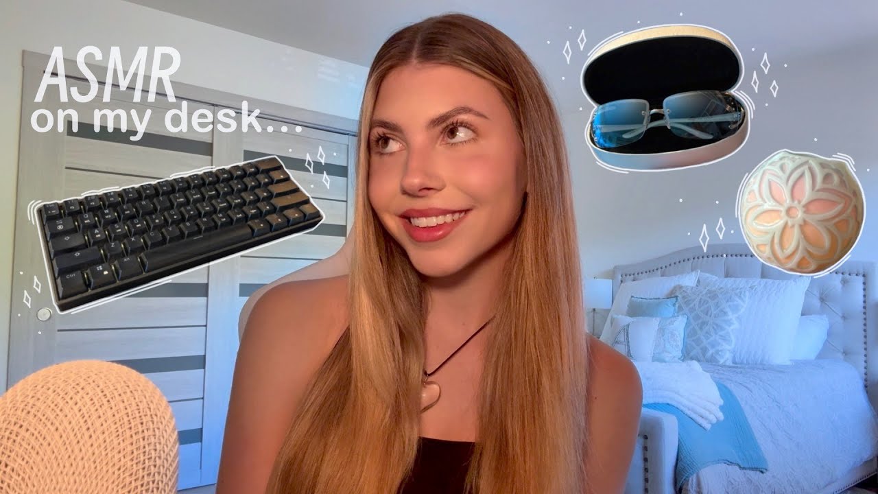 ASMR On My Desk 💁🏼‍♀️ (random trigger assortment, fast & aggressive)