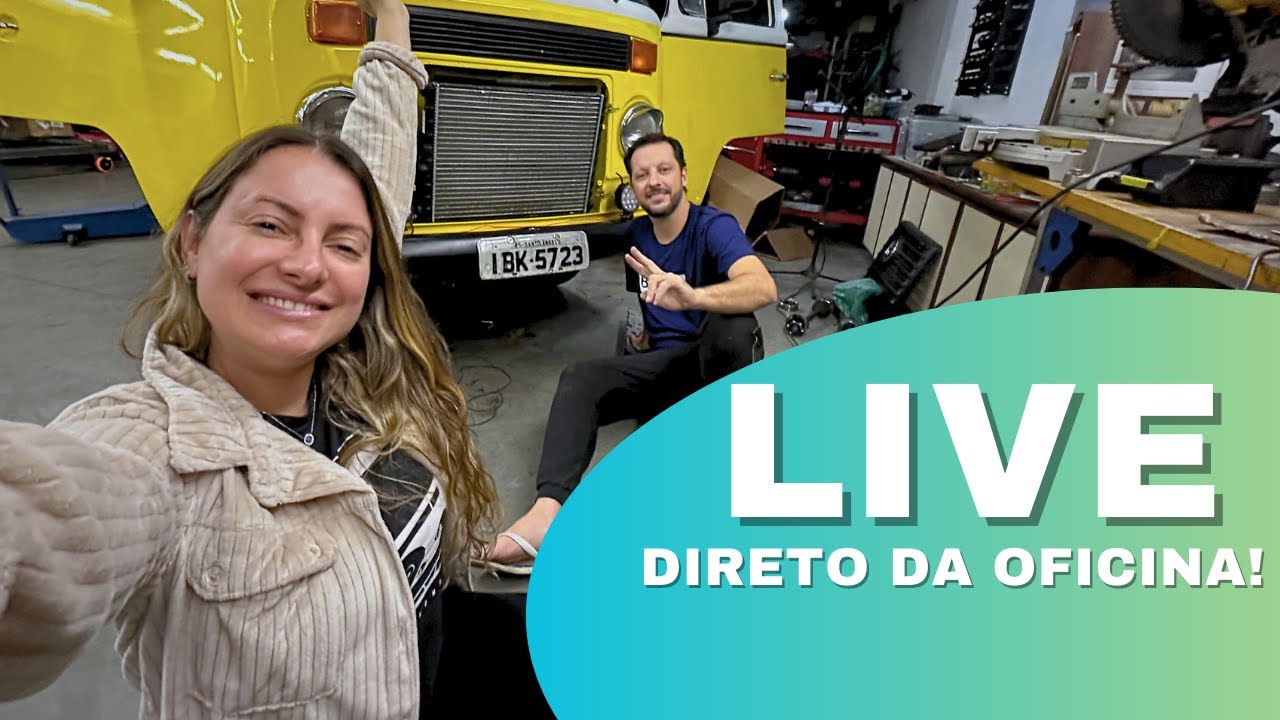 LIVE aleatória direto da OFICINA da Kombi!