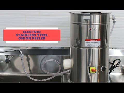 Video thumbnail for Electric Onion Peeler Stainless Steel 13 lb/ 6 kg – 0.5HP, 373W, 110V