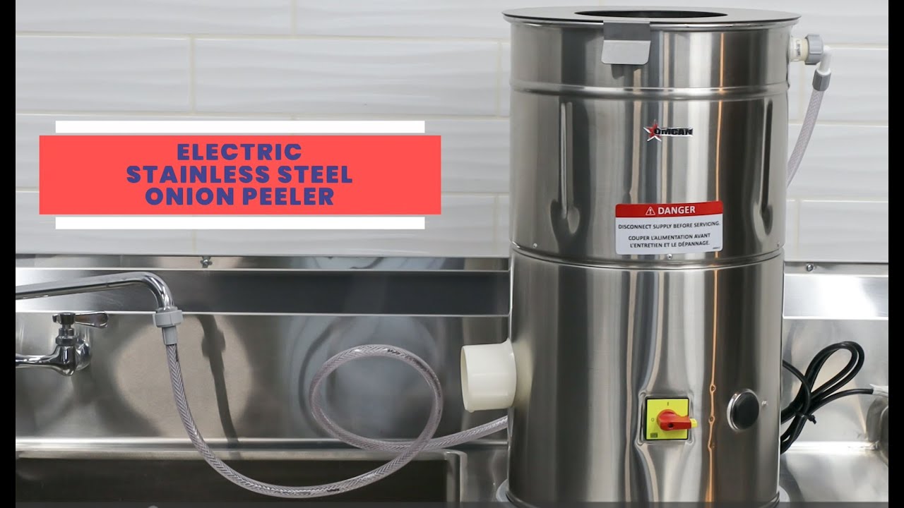 Video thumbnail for Electric Onion Peeler Stainless Steel 13 lb/ 6 kg – 0.5HP, 373W, 110V