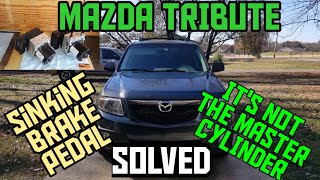 Mazda Tribute/Escape/Mariner sinking brake pedal solved abs module/pump replacement