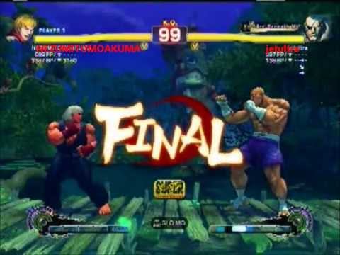 SSF4 AE: NEZUMITOMOAKUMA (Ken) vs jetultra (Sagat) - Ranked Match
