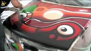 preview picture of video 'Motormania 2011 in Wolfsberg - Live Car Graffiti'
