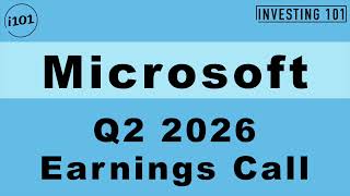Microsoft Q2 2026 Earnings Call