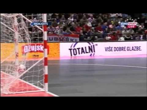 Hrvatska-Rumunjska 2-1 Futsal Euro 2012.