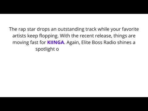 KIINGA - B**** From the East (Official Music Review) [Elite Boss Radio]