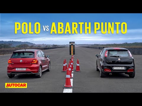 Drag Race: Volkswagen Polo vs Fiat Abarth Punto - India's most fun hatchbacks! | Autocar India