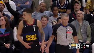 D'Angelo Russell got hit in the face by Michael Porter Jr NBA Playoffs 2024