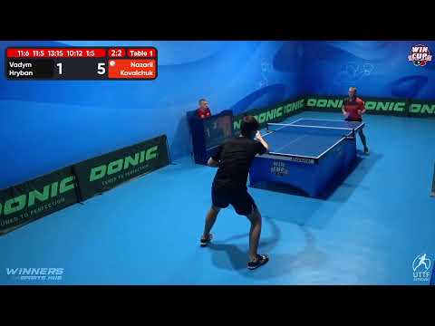 13:00 Vadym Hryban 2-3 Nazarii Kovalchuk West 1 WIN CUP 30.10.2022 | TABLE TENNIS WINCUP