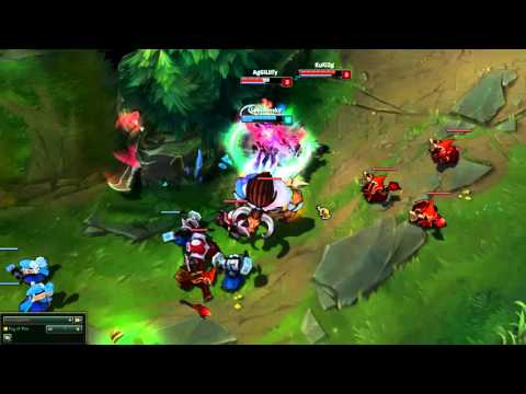 Alistar w caneling with Draven's e