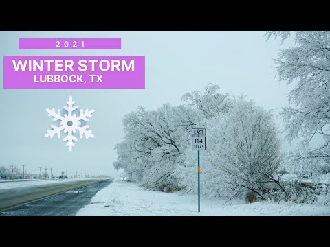 Winter Snow Storm | Lubbock, TX 2021