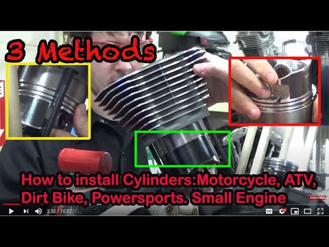 How to install cylinders found on Motorcycle Atv Sled Watercraft Harley Dirt #motorcyclecylinder