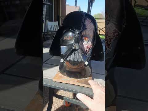 Darth Vader Battle Damaged Helmet / Head for lifesize prop.