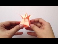 Instructions on how to make origami flowers