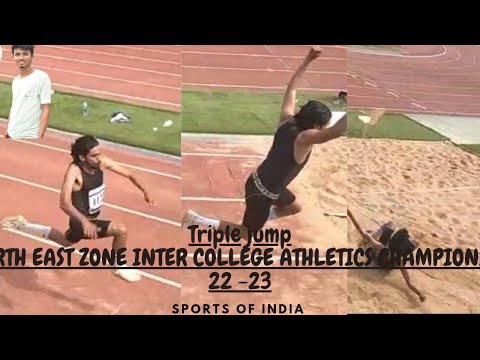 Men triple jump final_AIU NORTH EAST ZONE INTER COLLEGE ATHLETICS CHAMPIONSHIP 22 23