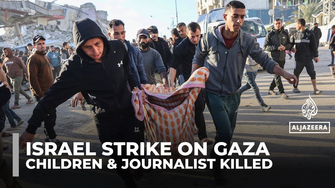 Six Palestinians, including children and journalist, killed in Israeli strikes across Gaza