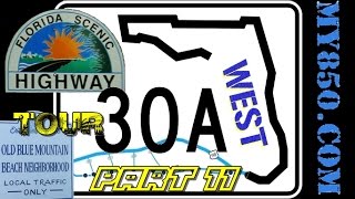 preview picture of video 'Scenic 30a Tour West Part 11 - Blue Mountain Beach FL'