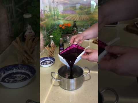 124. Сорбэ из 🌚🌱Черники и Бальзамического Соуса с Инжиром.