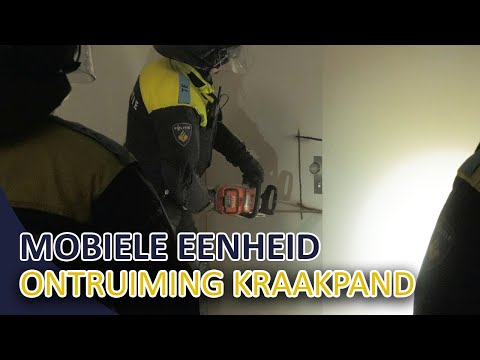 Politie | Mobiele Eenheid | Ontruiming kraakpand | Eenheid Rotterdam |