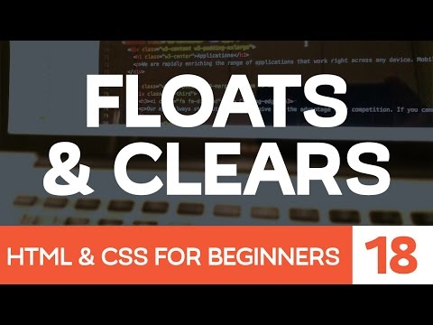 HTML CSS for Beginners Part 18 How Floats and Clears work