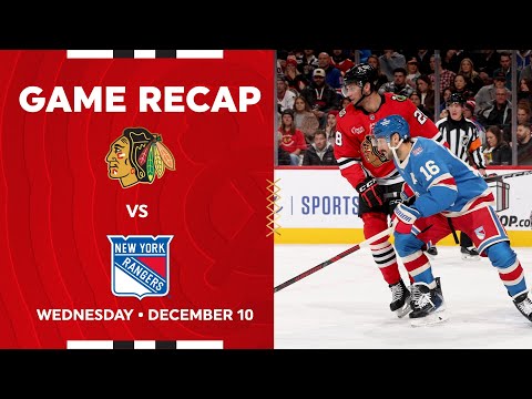 Blackhawks vs. Rangers Game Highlights | 12.10.25