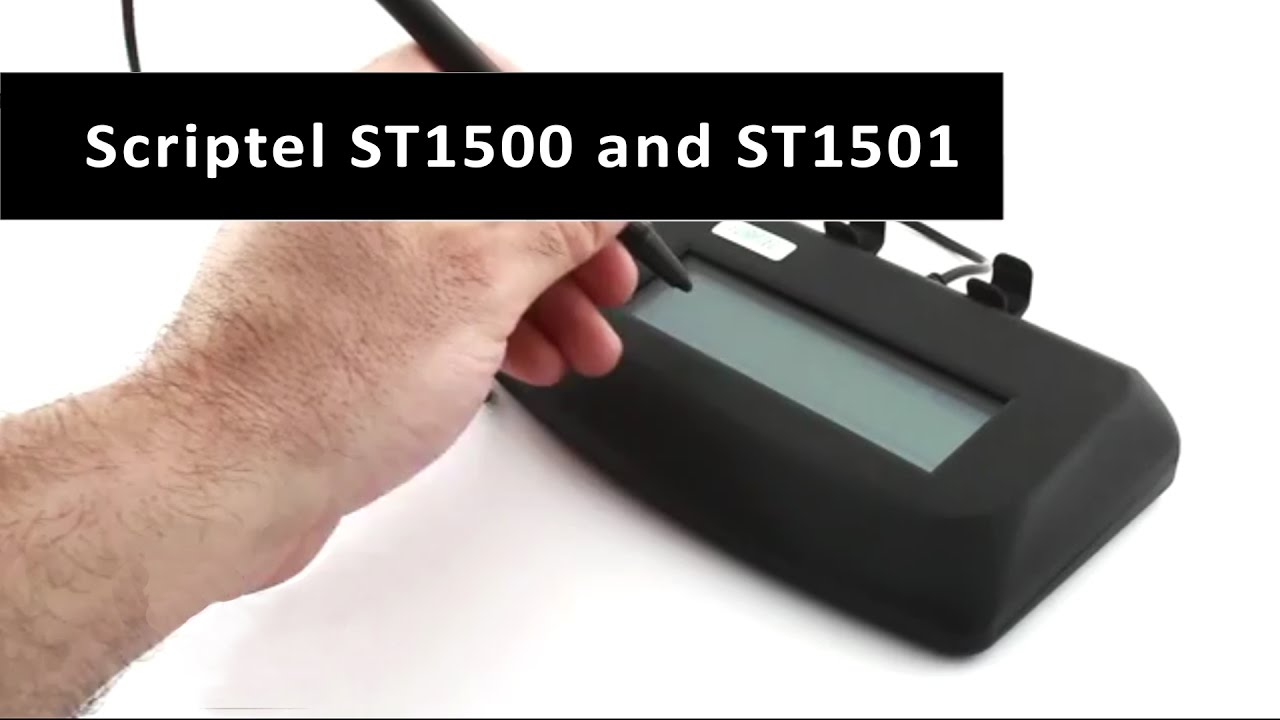 Scriptel Signature Pads ST1500 & ST1501 Preview