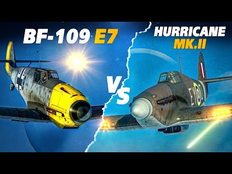 Bf-109 E7 Vs Hurricane Mk.II Dogfight | Battle Of Britain | 1940-1941 | IL-2 | WW2 | WWII