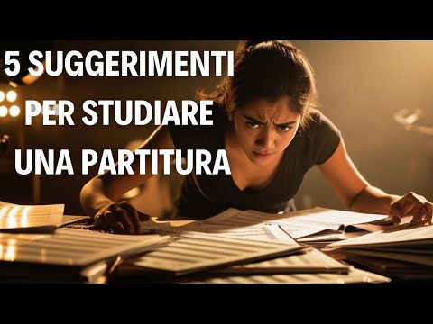 5 SUGGERIMENTI per studiare le PARTITURE