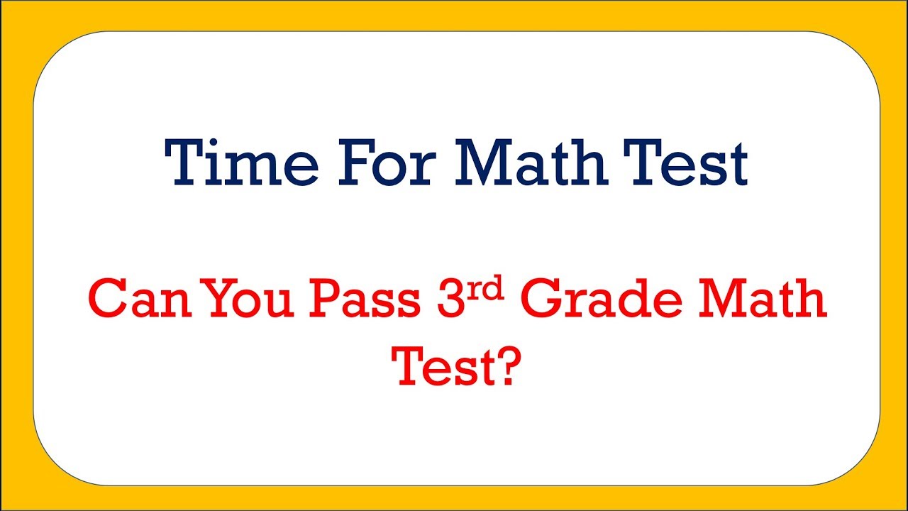 3rd grade math test| math quiz for kids | test your knowledge