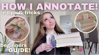 how I annotate my books *aesthetic & simple* + tips and tricks
