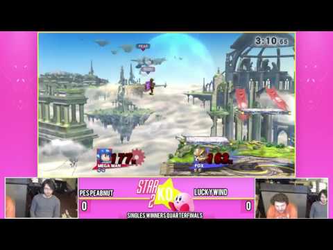 Star KO 2 Winners Quarterfinals PES | Peabnut (Mega Man) vs Luckywind (Fox/Cloud)