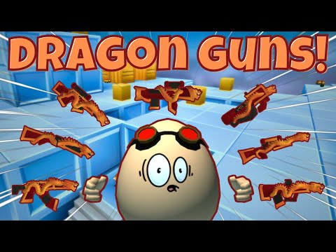 10 Kill Streak with Golden Dragon Guns! | Shell Shockers