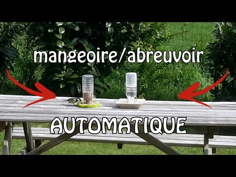Créer un abreuvoir/mangeoire à oiseaux AUTOMATIQUE
