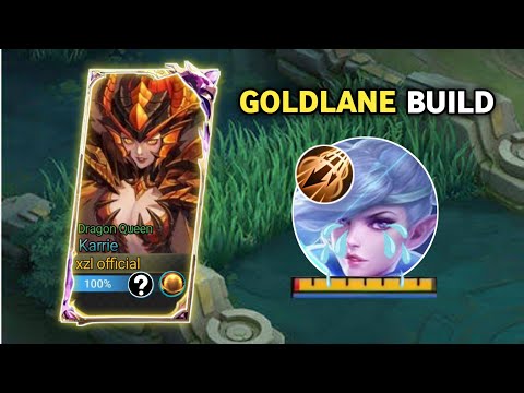KARRIE BEST GOLDLANE BUILD TO EZ COUNTER INSPIRE MARKSMAN ENEMY | MLBB