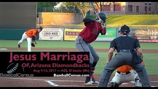 Jesus Marriaga, OF, Arizona Diamondbacks — August 9-12, 2017