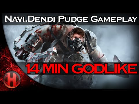 Navi.Dendi Pudge GODLIKE Gameplay