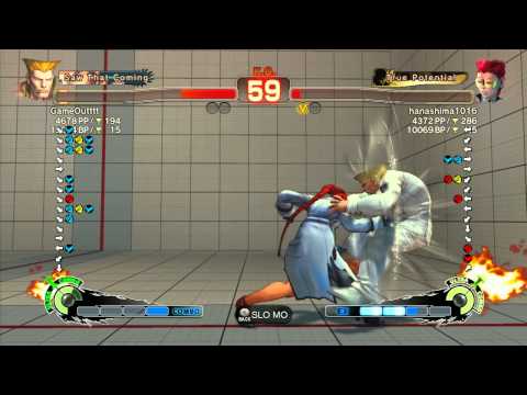 SSF4 AE: GameOutttt (Guile) vs hanashima1016 (Viper) - Ranked Match (720p HD)