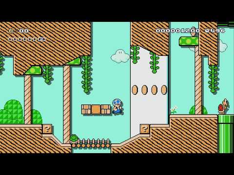 grassy green hills by Mr.Maker75 - Super Mario Maker 2 - No Commentary 1bx 1by