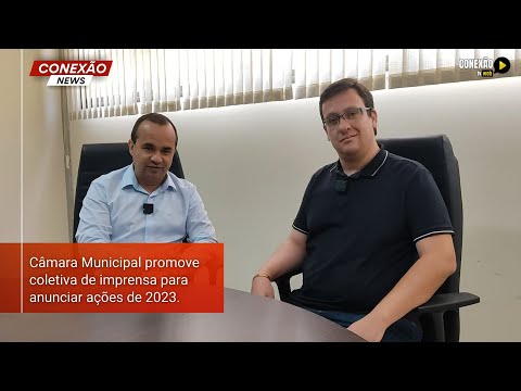 Câmara Municipal promove coletiva de imprensa para anunciar ações de 2023.