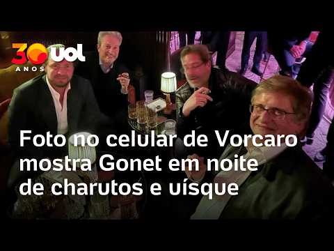 Foto de celular de Vorcaro mostra Gonet em noite de charutos e uísque em Londres
