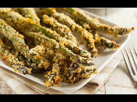 Baked Asparagus Fries #cancerfighting #eatyourgreens