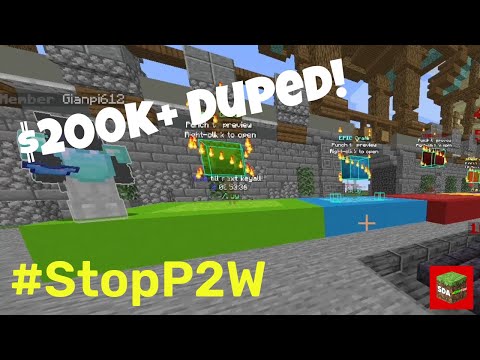 Duping $200k USD on a pay to win Minecraft server