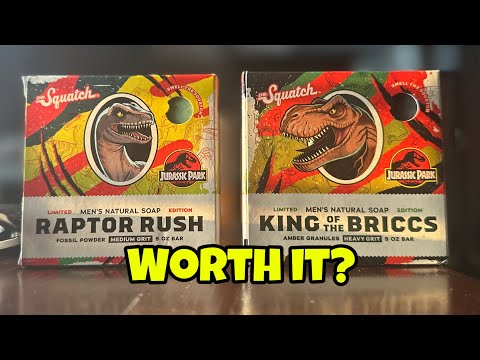 NEW Dr.Squatch Jurassic Park Collab Review! (Before You Buy)