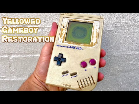 How to Restore a Yellowed Gameboy #gameboy #nintendo #gameboyadvance #gameboycolor #retrogaming #gba
