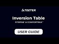 Teeter Inversion Table User Guide