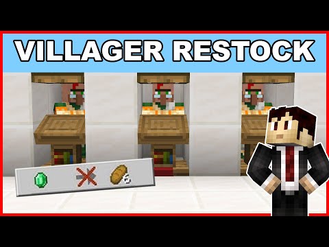 Villager Restock Problem? Try this SIMPLE FIX! | Minecraft Bedrock and Java 1.21